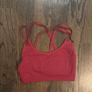 Nux Red Strappy Bralette